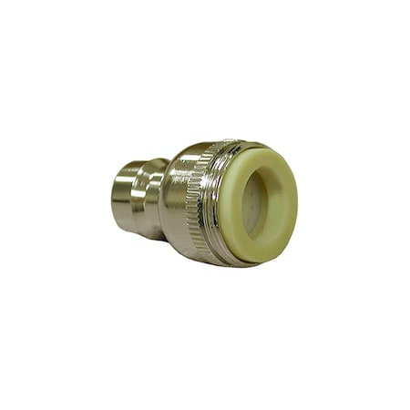 Jones Stephens Dual Thread 15/16in.-27 Male x 55/64in.-27 Female Aerated Snap Fitting A01029
